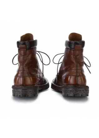 MOMA | LACE-UP BOOTS BUFALO LEATHER CUOIO BROWN