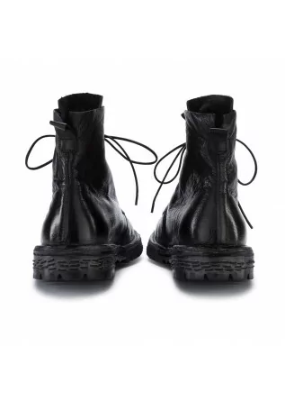 MOMA | LACED ANKLE BOOTS BUFALO LEATHER BLACK