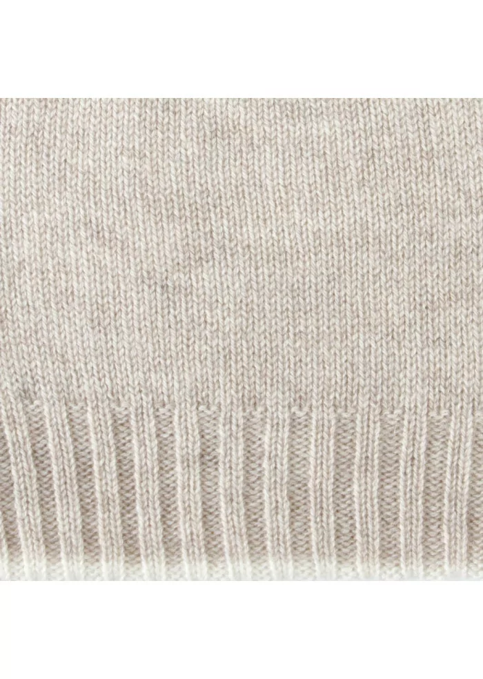 damenhut riviera cashmere doubleface beige weiss