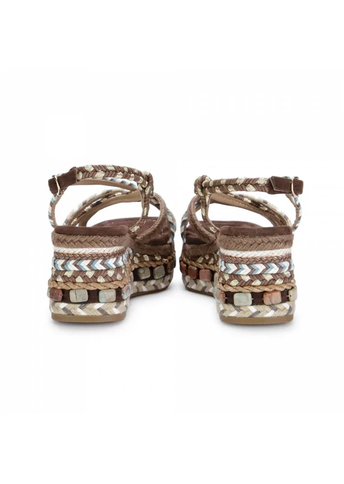 womens wedge sandals alma en pena brown