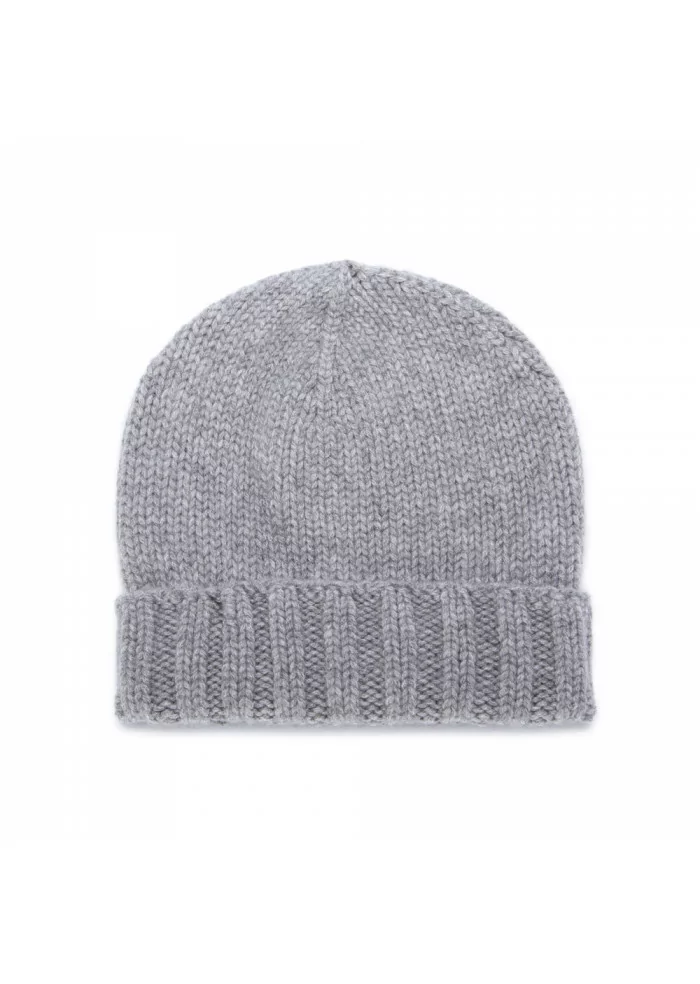 unisex beanie cap riviera cashmere smooth grey