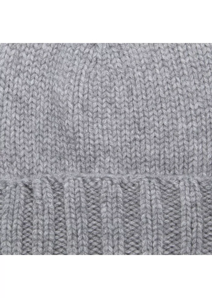 unisex beanie cap riviera cashmere smooth grey