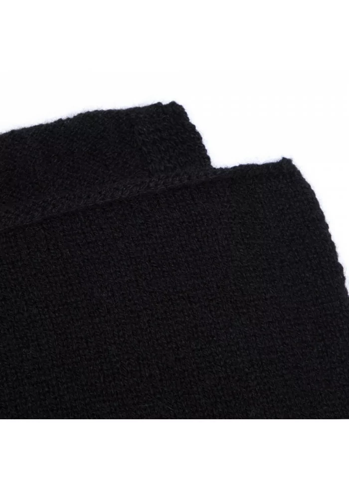 unisex scarf riviera cashmere smooth black