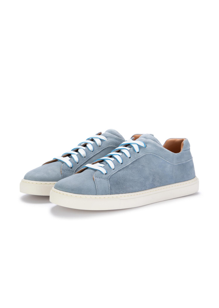 Women's Sneakers Manovia 52 Suede Light Blue | Shop at Derna.it