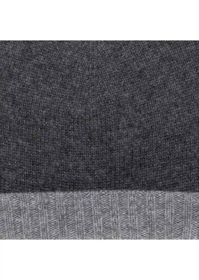 beanie cap riviera cashmere doubleface grey