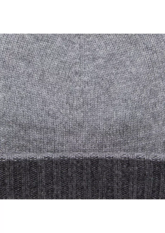 beanie cap riviera cashmere doubleface grey