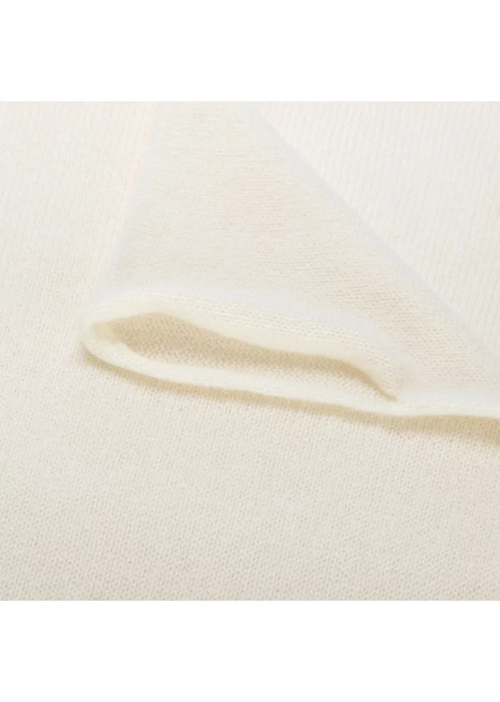 collar scarf riviera cashmere cream white