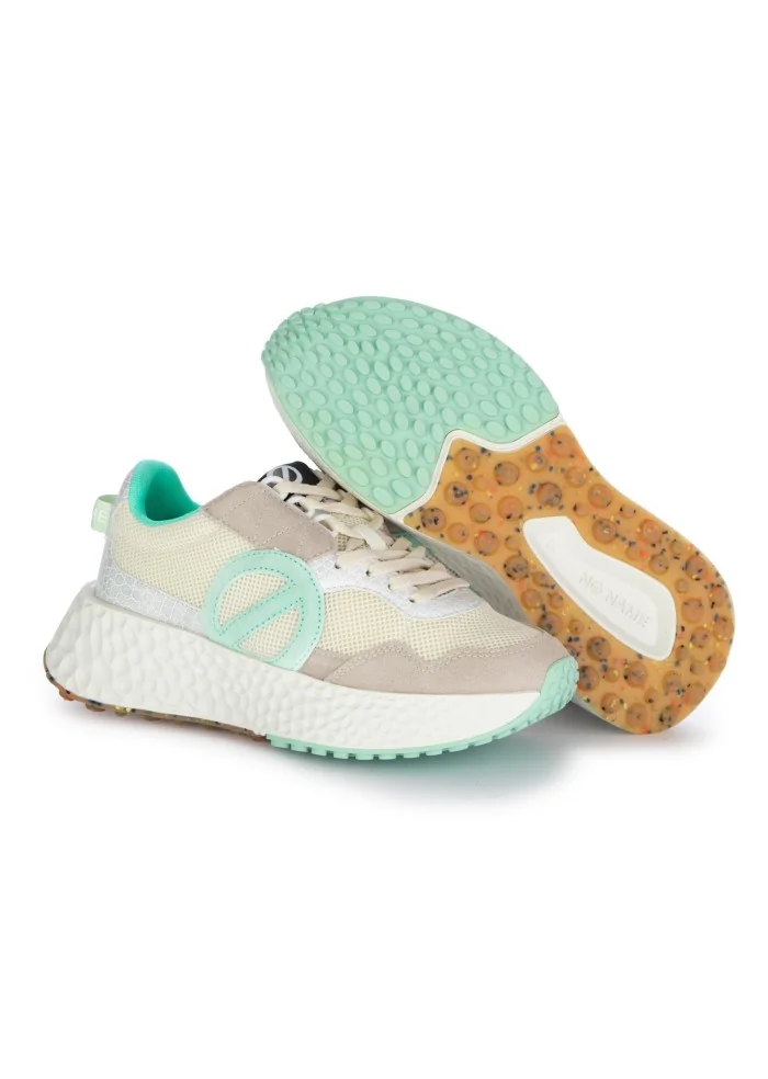 sneakers donna no name carter jogger beige verde