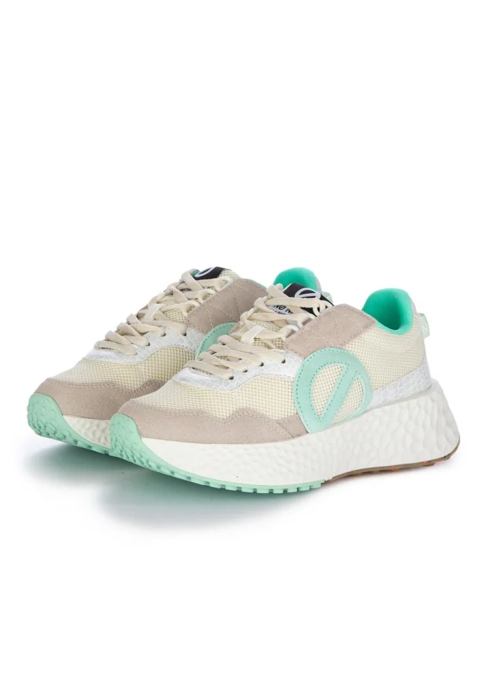 damen sneaker no name carter jogger beige wassergrun