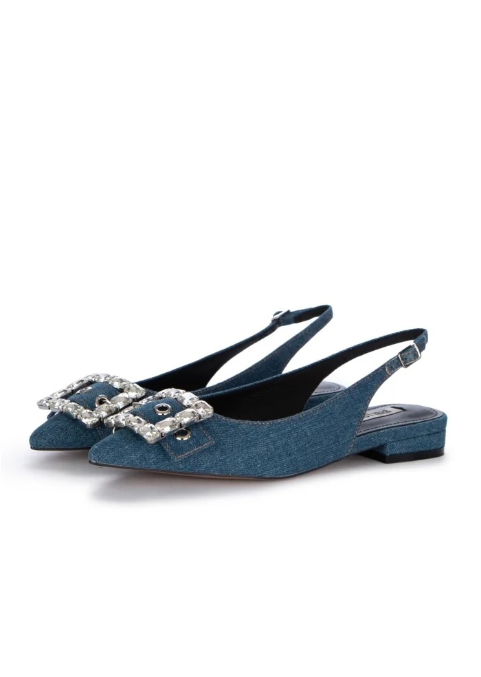 BIBI LOU | SLINGBACK BRILLANTI BLU JEANS