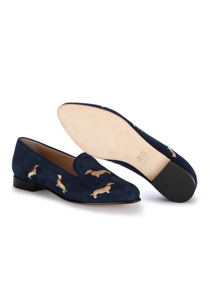 ballerine donna rona camoscio bassotti blu