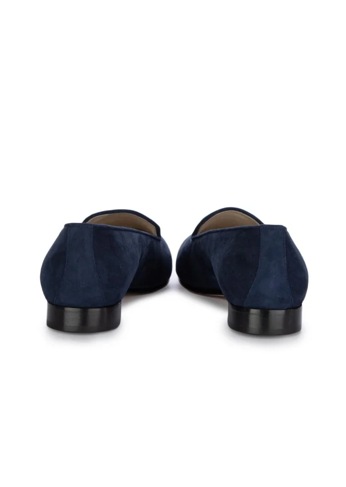 damen ballerinas katze wollknauel blau