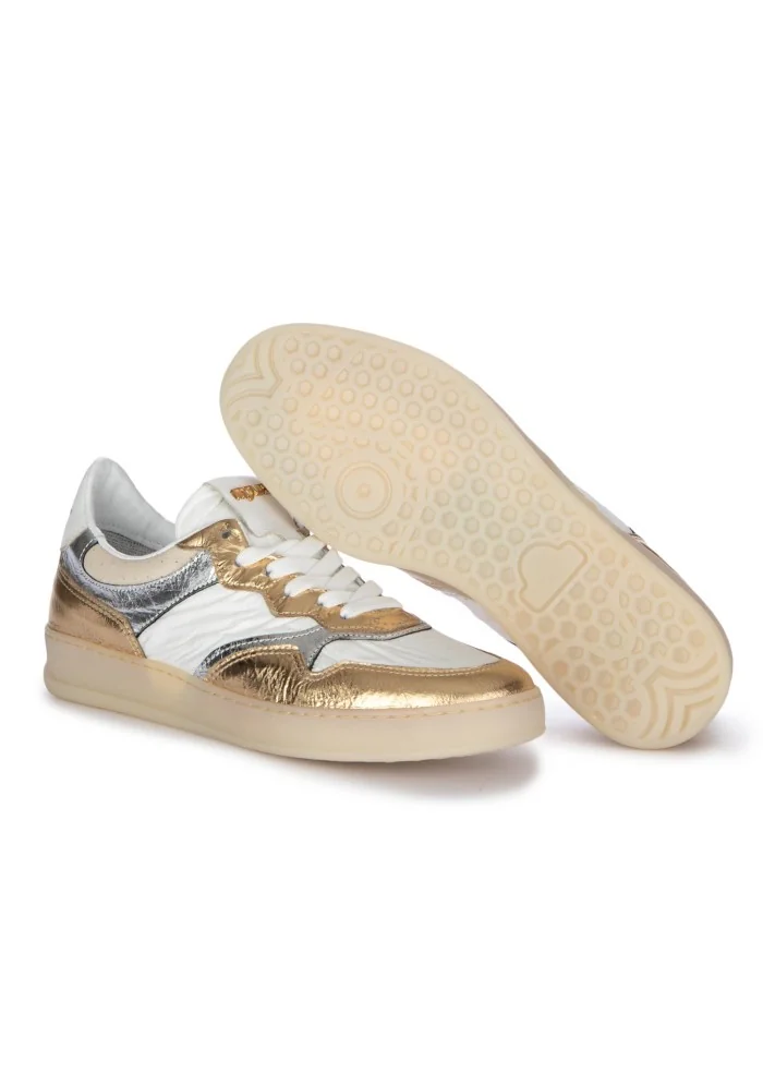 damen sneaker mjus grazia gold silber weiss