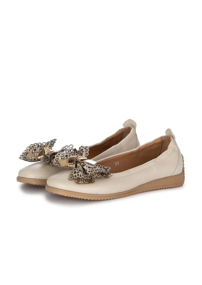 MJUS | BALLERINE FIOCCO BEIGE ORO