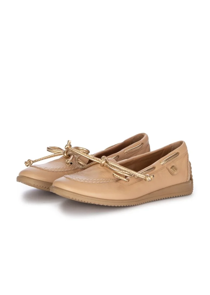 womens ballet flat bows mjus pink gold