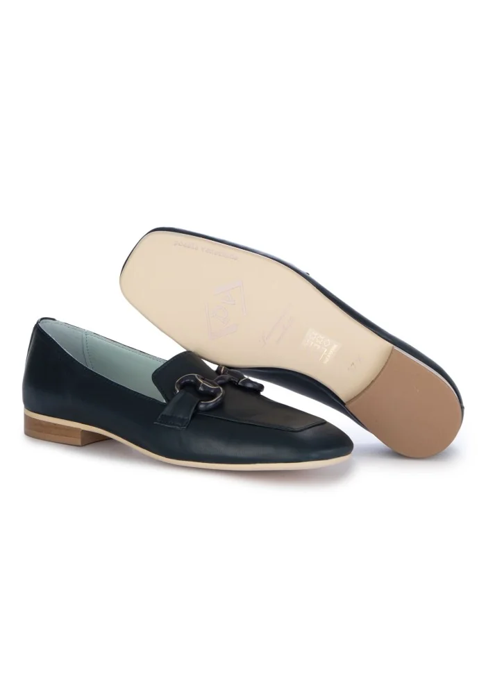 damen loafer poesie veneziane leder nappa blau