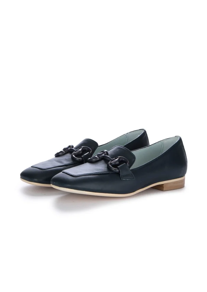 damen loafer poesie veneziane leder nappa blau