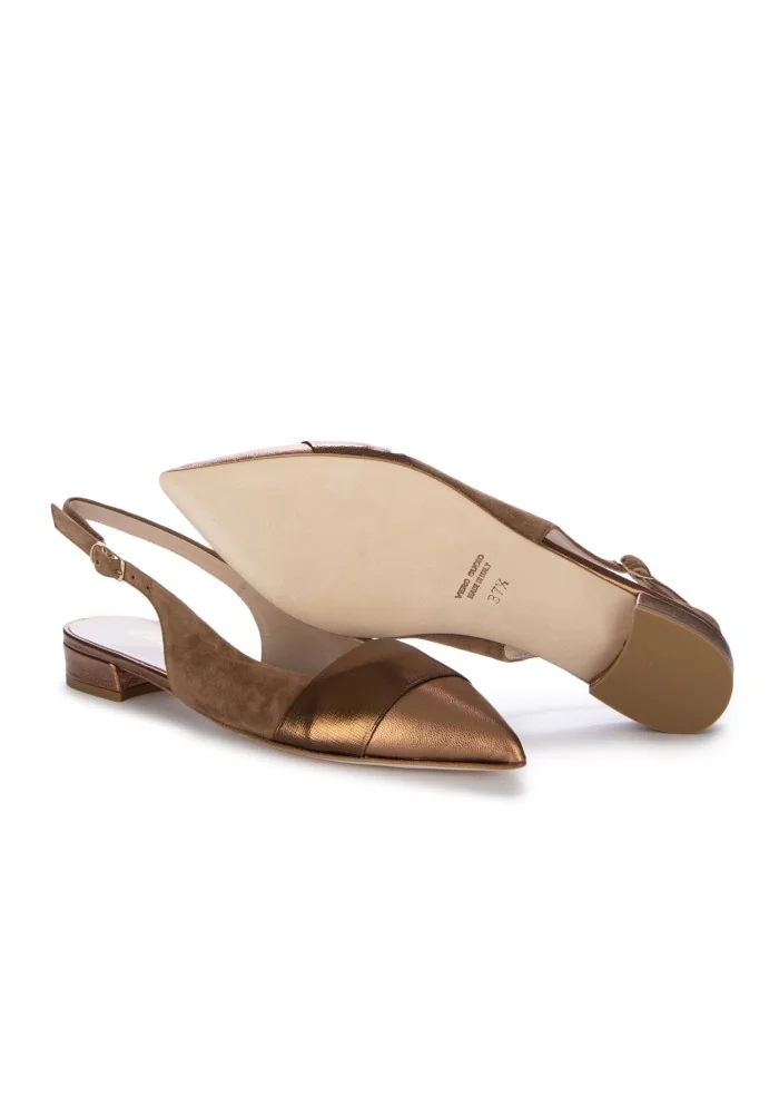 damen slingback il borgo firenze amalfi sella braun bronze