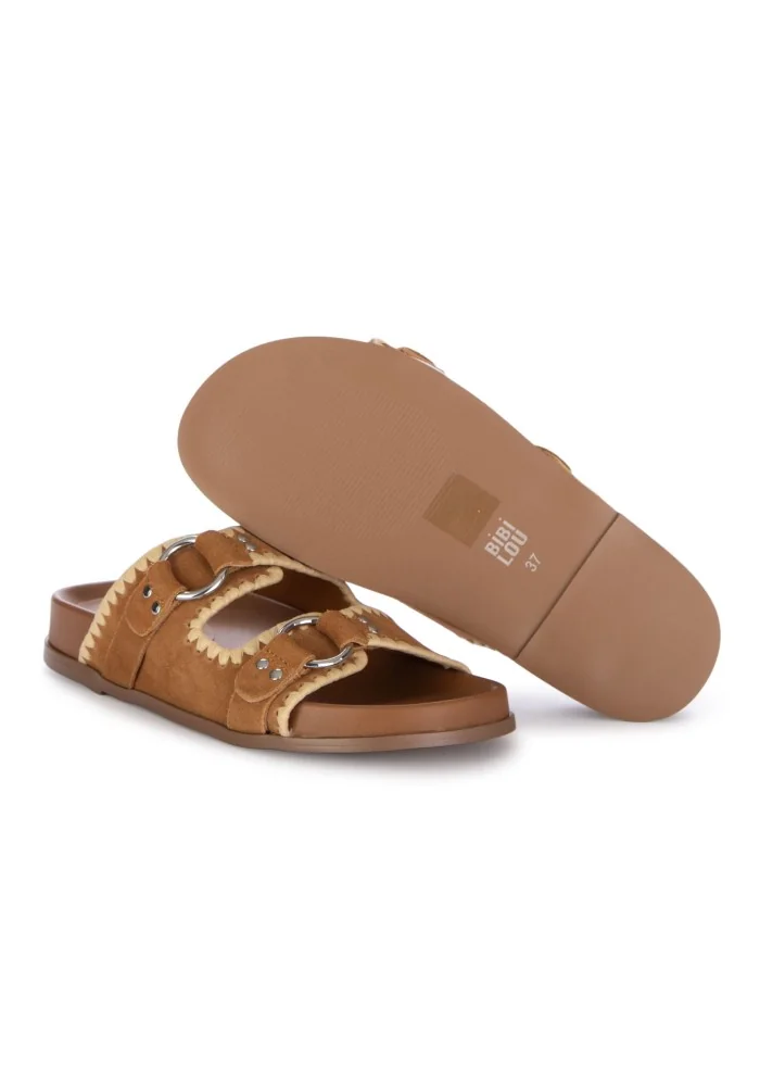 womens sandals bibi lou suede brown