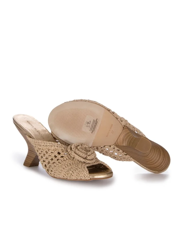 sandali con tacco da donna angel alarcon karane beige