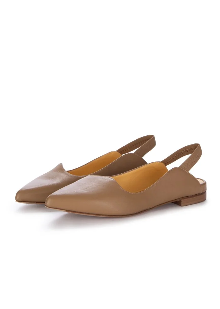 damen slingback noa giorgio leder braun