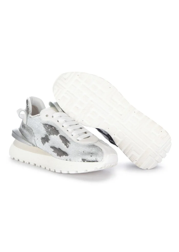 womens sneakers juice sequins white grey