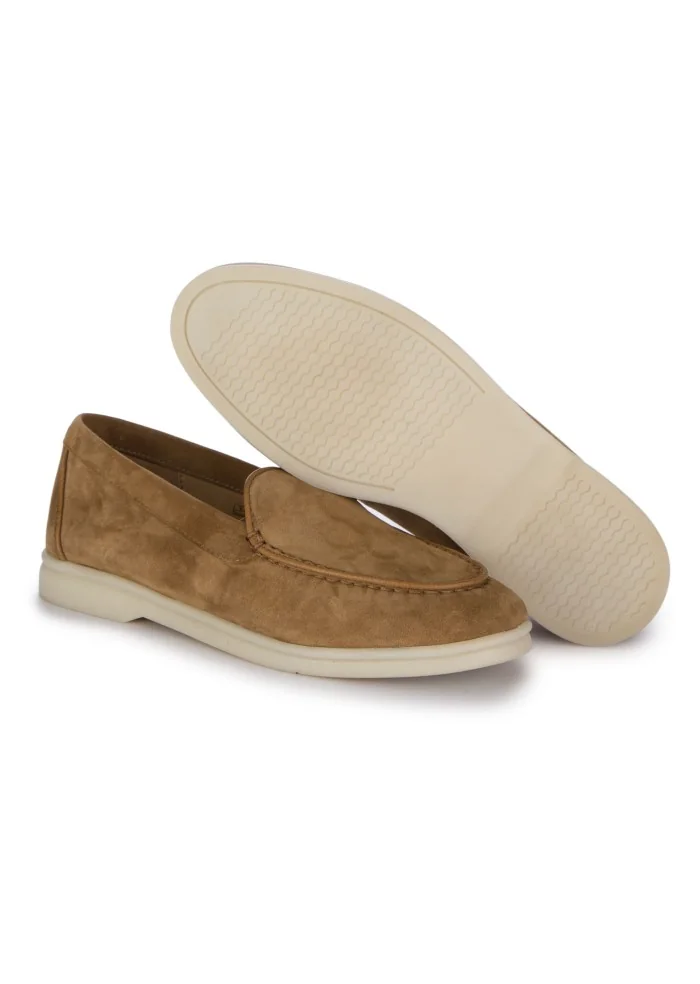 damen loafer suede wildleder braun