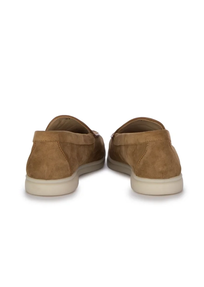 damen loafer suede wildleder braun