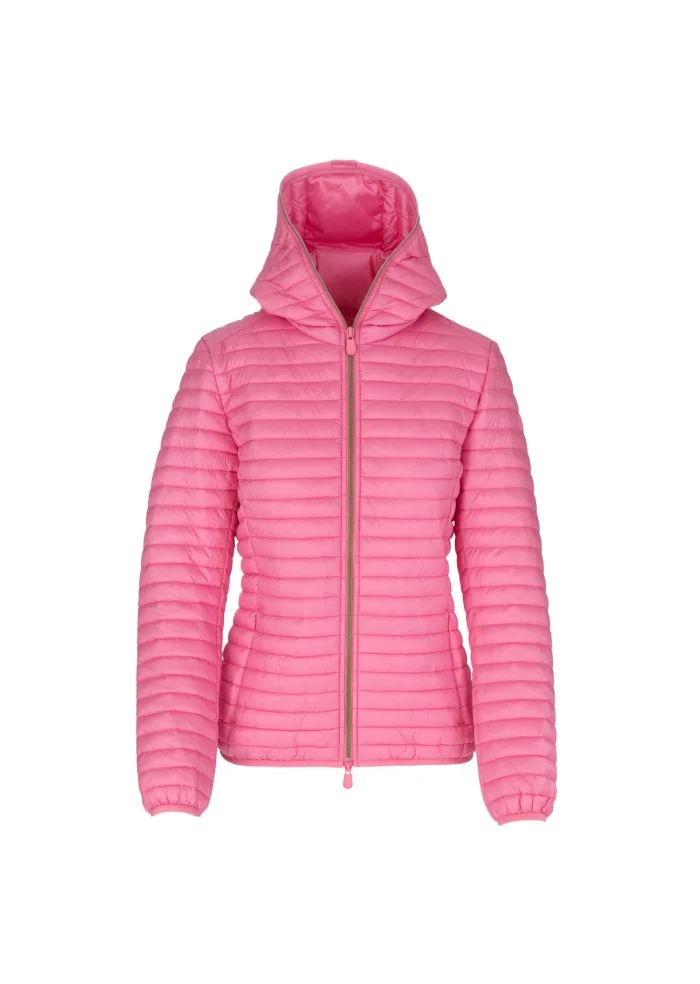 womens down jacket save the duck iris18 alexa pink