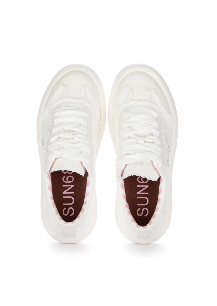 sneakers donna sun68 juno canvas white