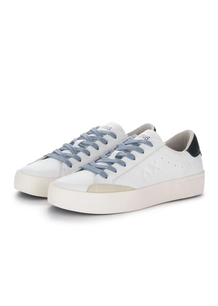 herren sneaker sun68 street leather weiss