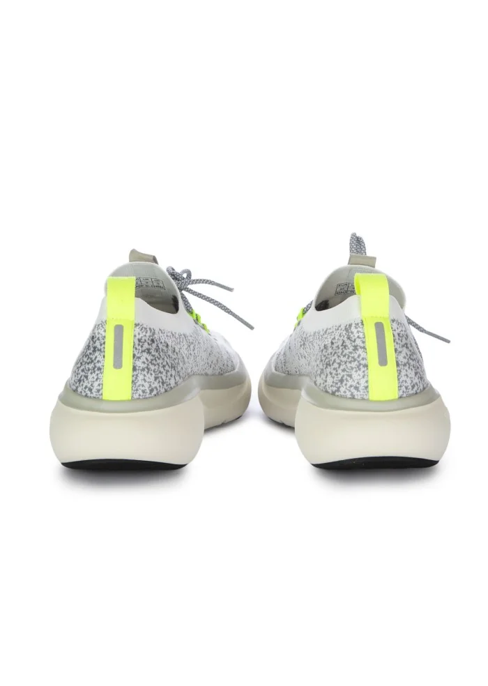 sneakers uomo sun68 jupiter knit bianco giallo fluo