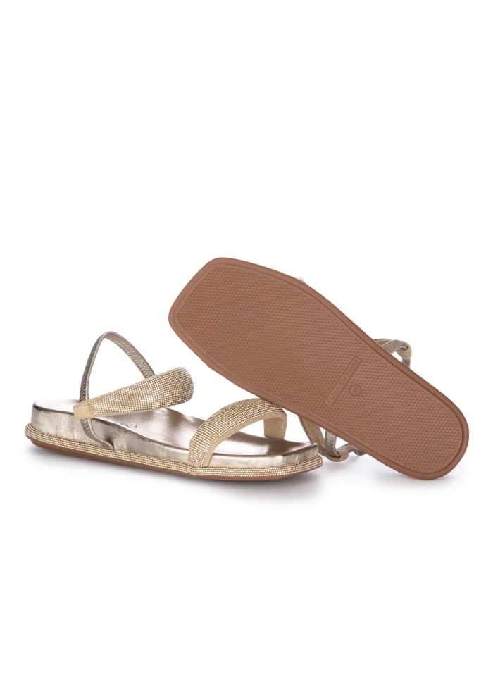 womens sandals alma en pena diva metallic