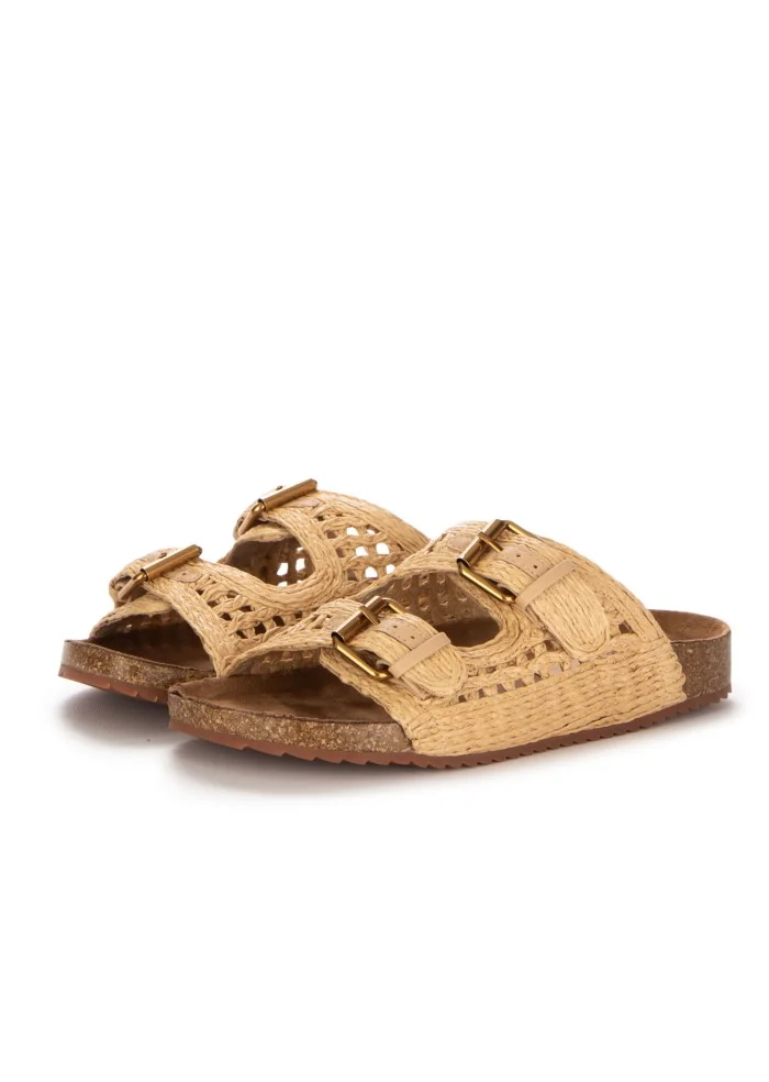 damen sandalen bibi lou geflotchen beige