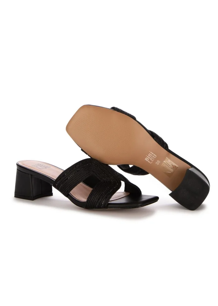 sandali con tacco donna bibi lou chic nero