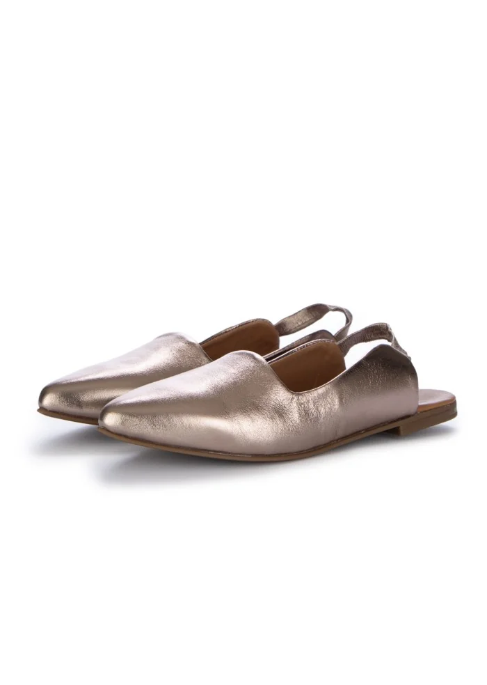 womens slingback bueno tapered tip metallic bronze