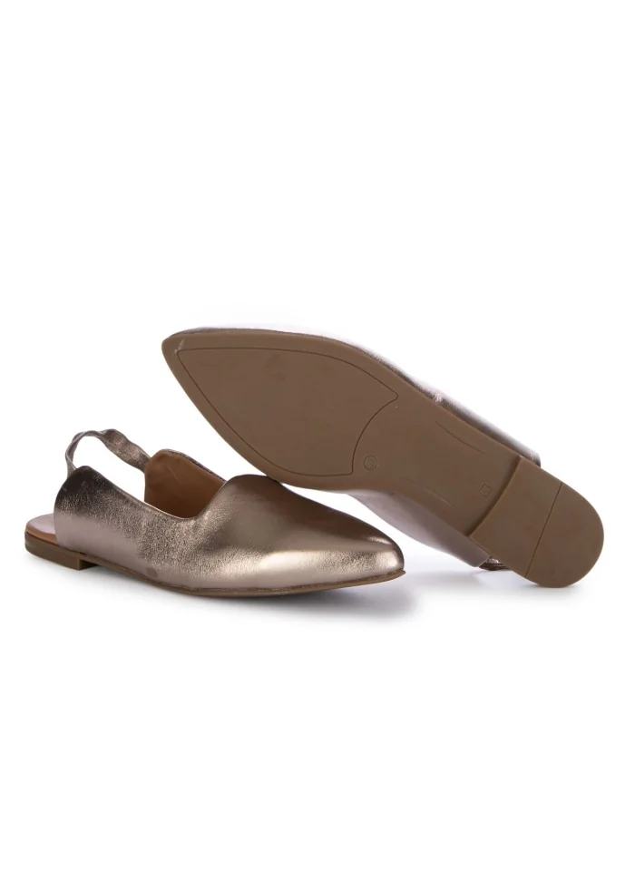 damen slingback bueno konische spitze metallische bronze