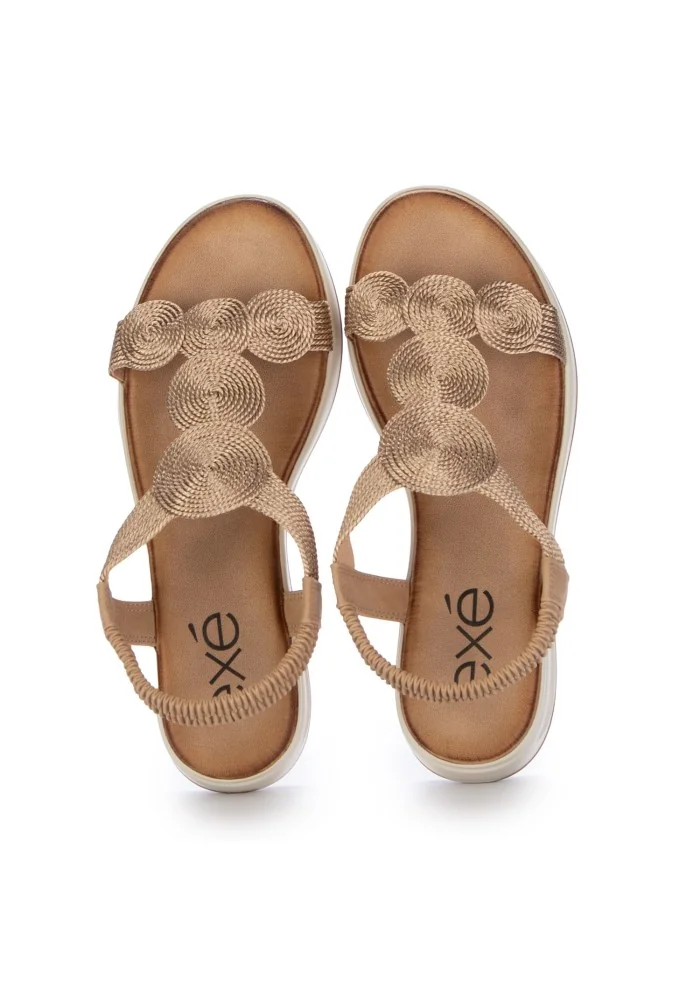 womens sandals exe circles beige