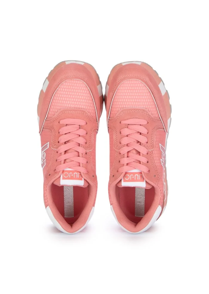 womens sneakers liu jo amazing suede pink