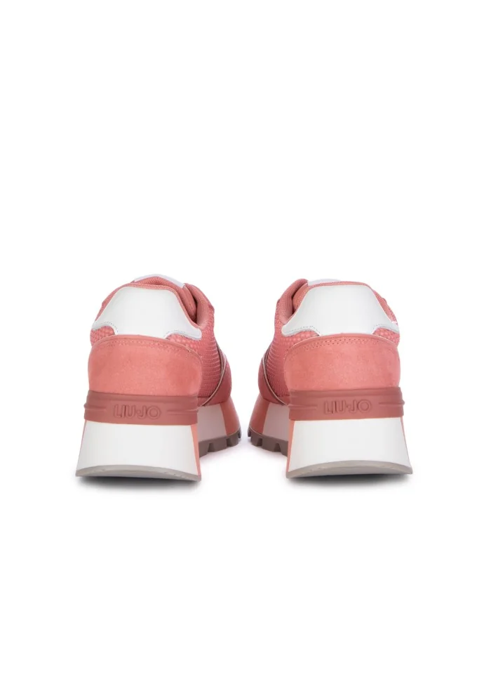 damen sneaker liu jo amazing suede rosa