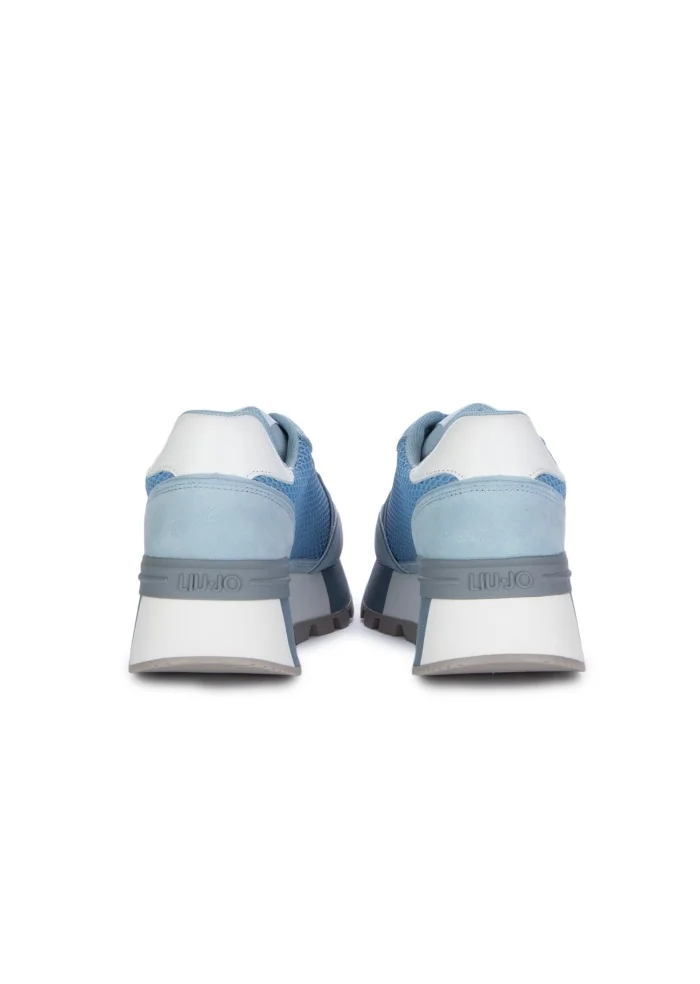 sneakers donna liu jo amazing suede azzurro