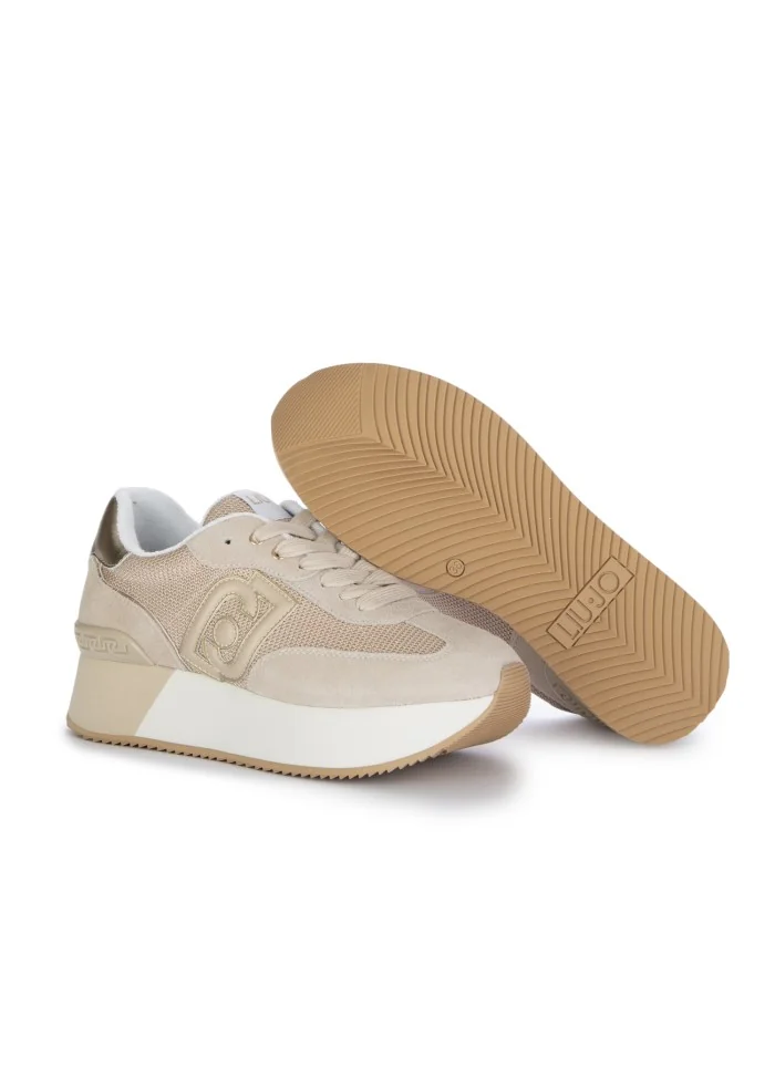 womens sneakers liu jo dreamy platform beige