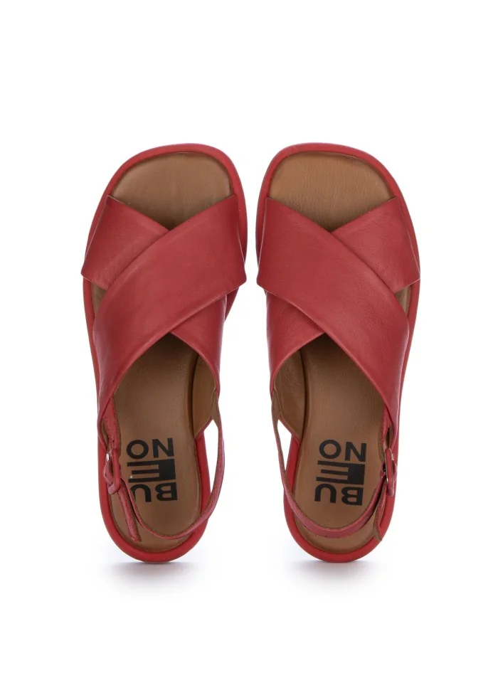 damen sandalen bueno uberkreuzte reimen rot