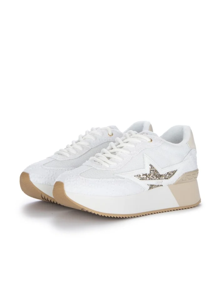 sneakers donna liu jo dreamy ruined bianco