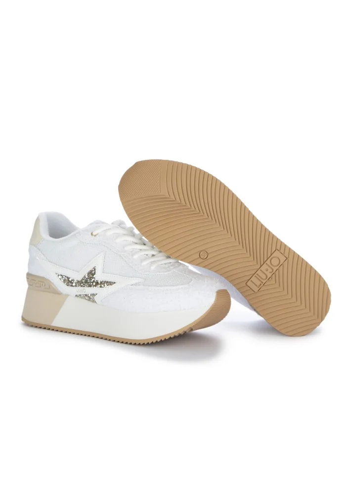 womens sneakers liu jo dreamy ruined white