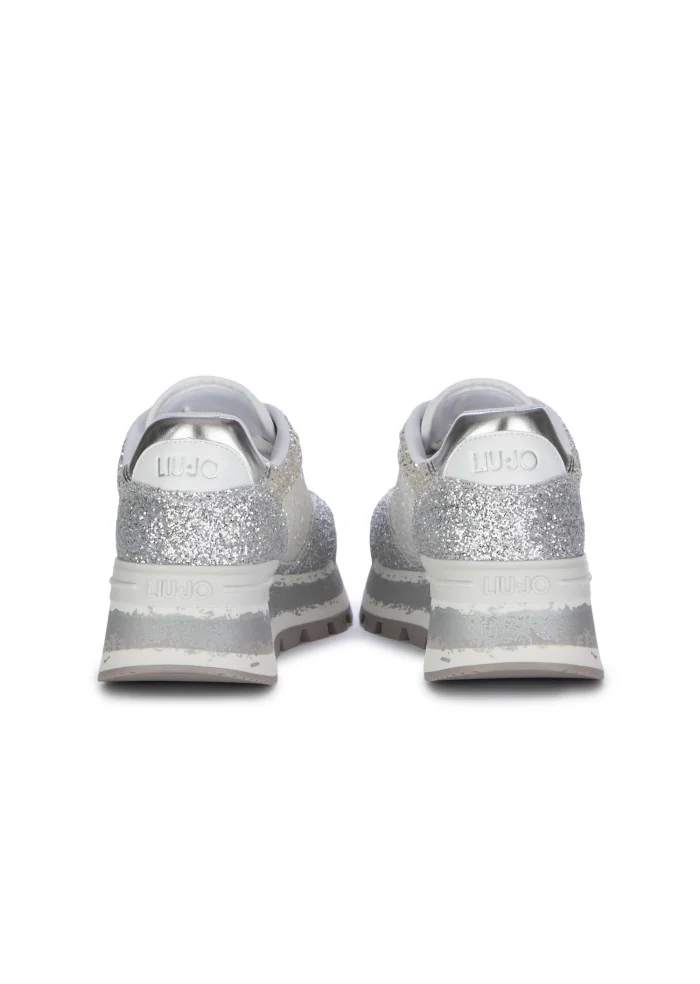 damen sneaker liu jo amazing glitter silber