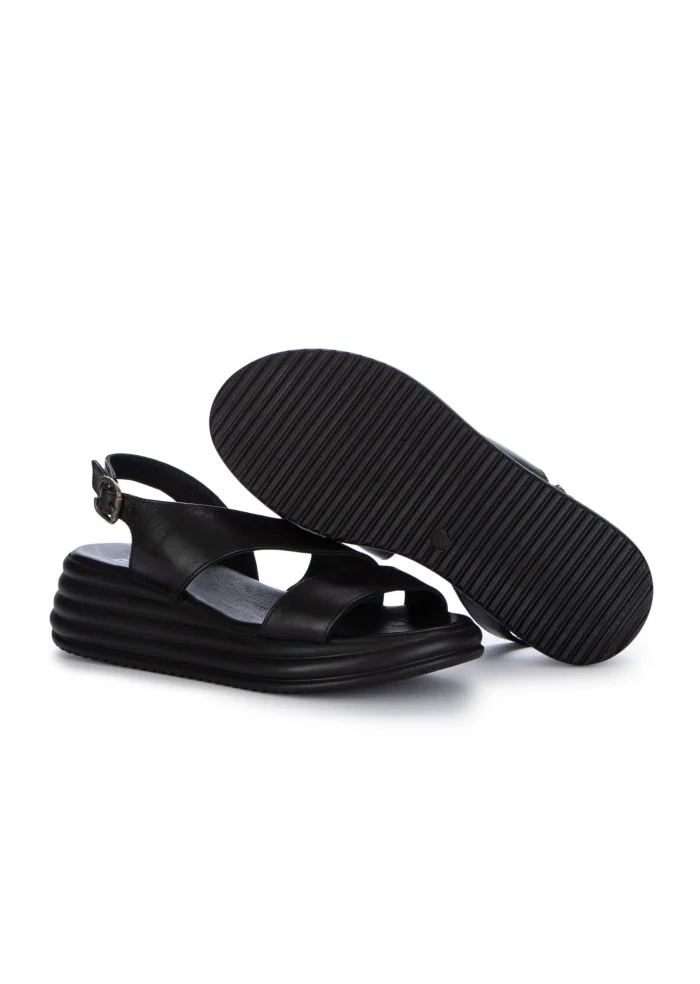 sandali donna bueno platform pelle nero