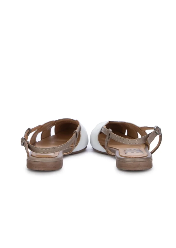 damen sandalen bueno geometrisch weiss bronze