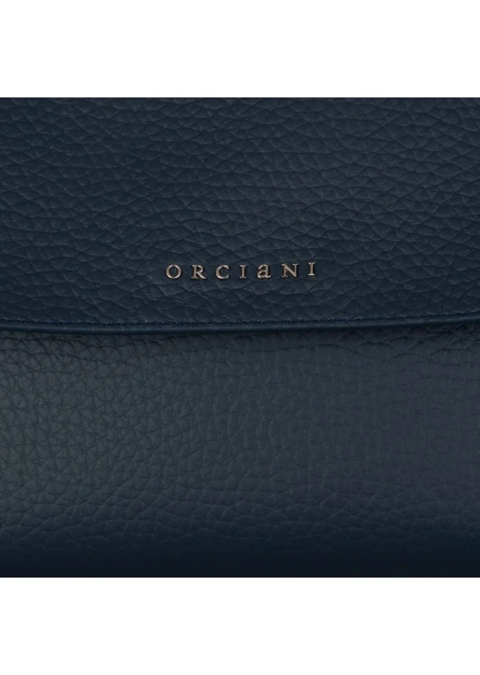 damen handtasche orciani sveva soft kleine navy blau