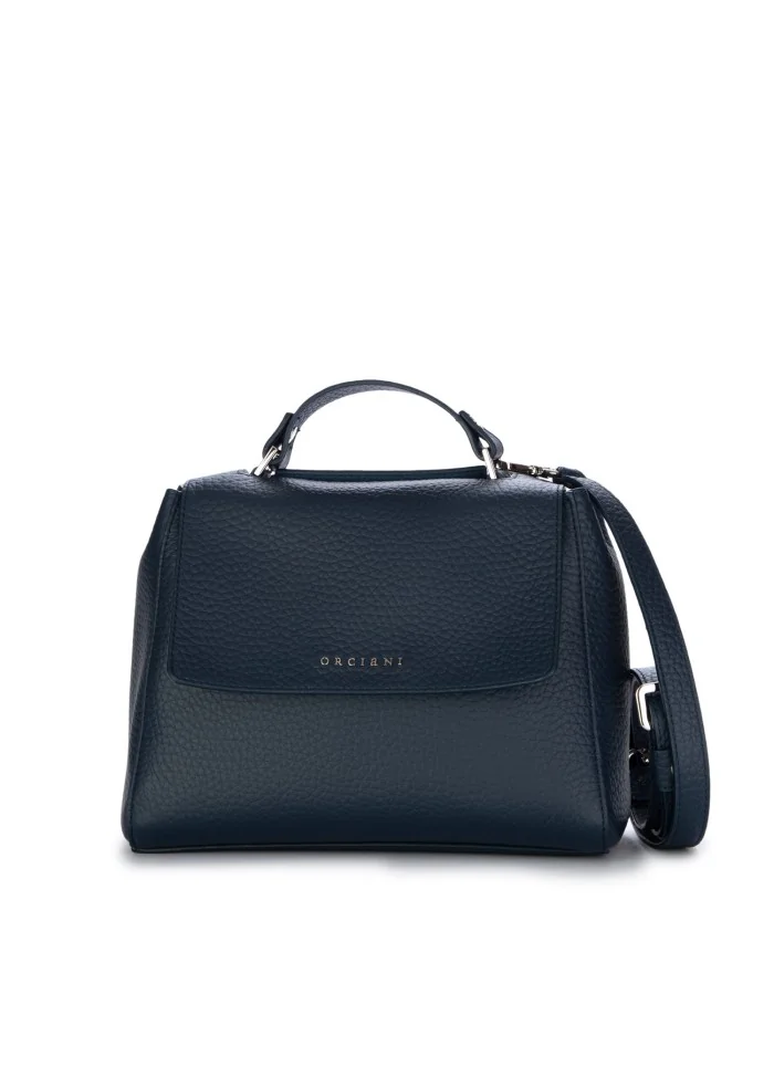 damen handtasche orciani sveva soft kleine navy blau